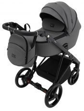 Детская коляска 2 в 1 Adamex Blanc Eco SA-4 темно-серый